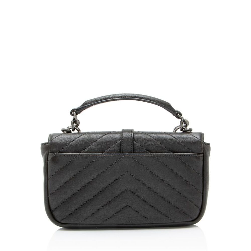 Saint Laurent Matelasse Calfskin Monogram College Mini Shoulder Bag - Picture 3 of 11